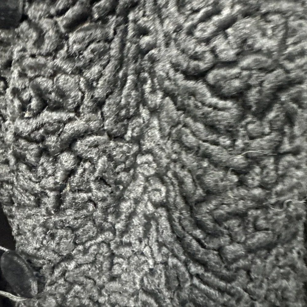 Real‎ Persian Lamb Fur straight  jacket coat  KARAKUL ASTRAKHAN